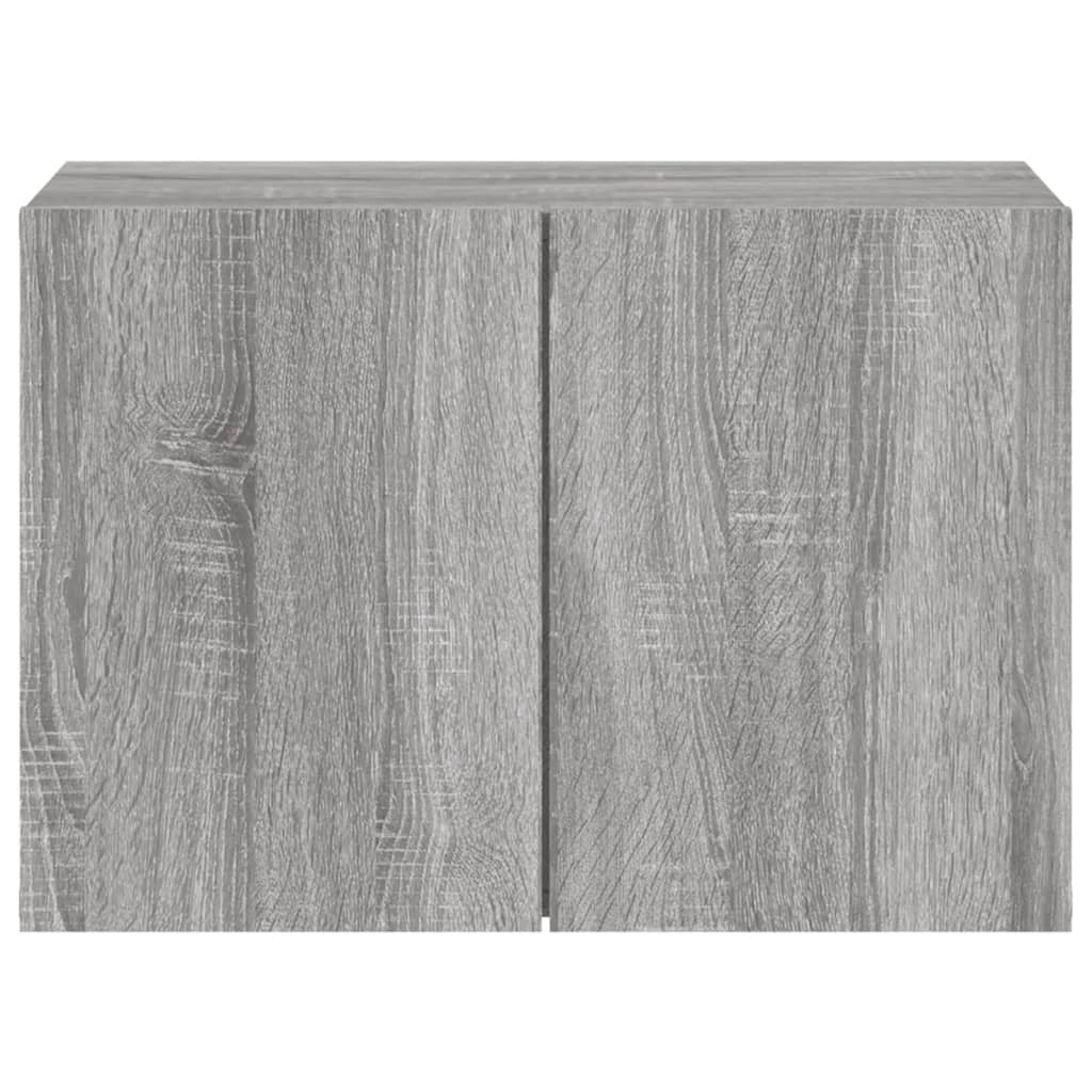 Mobile TV multimediale scaffale TV mobile TV credenza porta TV sala da pranzo soggiorno camera da letto a parete Sonoma 60 x 30 x 41 cm grigio 02_0028189