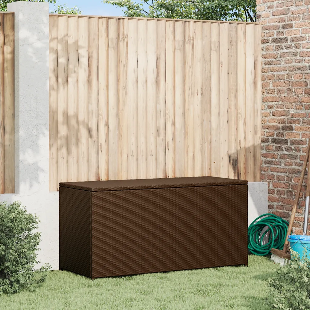 Baule da Giardino Marrone 120x50x60 cm in Polyrattan CFW9825050