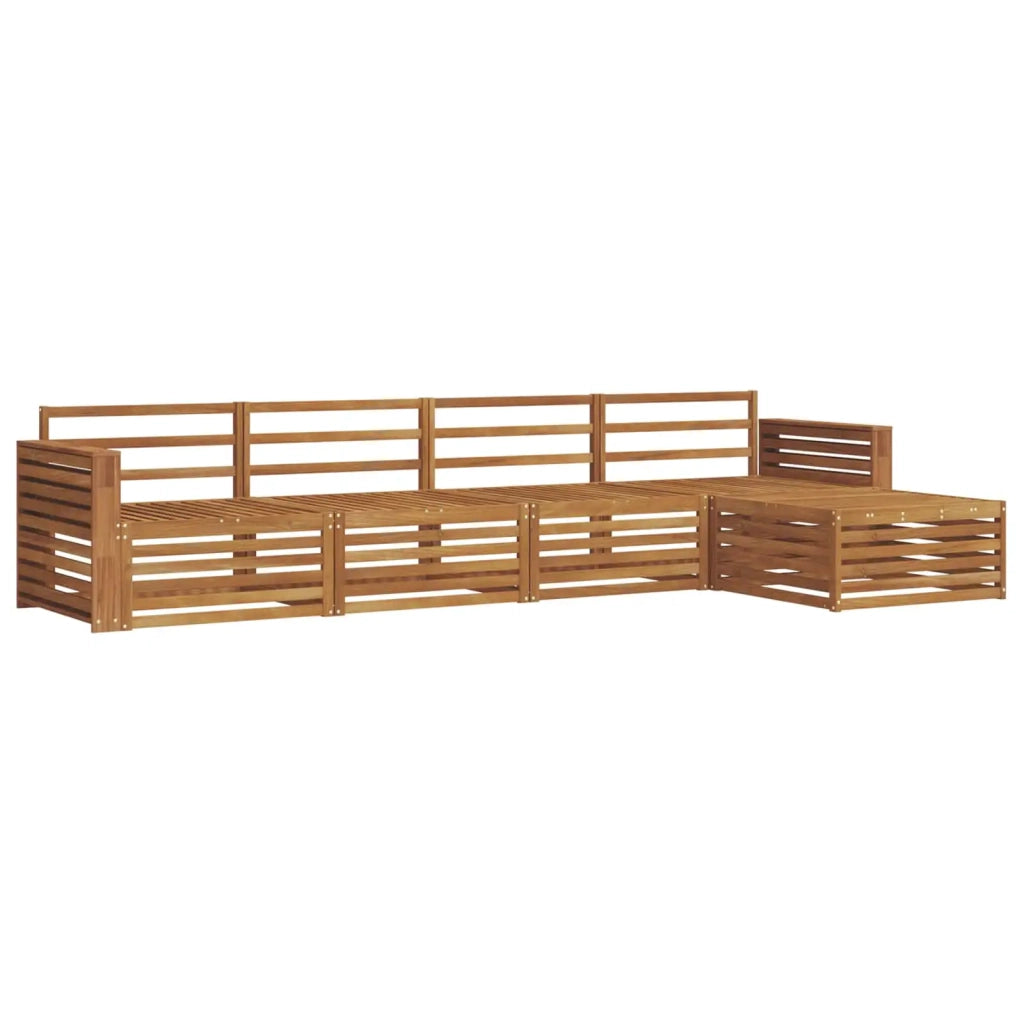Set di divani da esterno 5 pcs Naturale