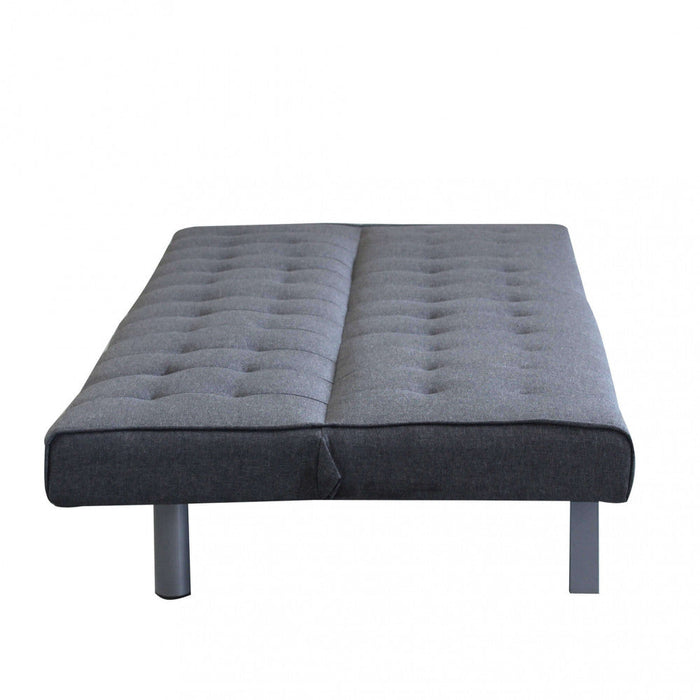 Divano Letto Barry 178x80x71 cm in Tessuto Grigio scuro