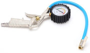 Manometro di Pressione 3-in-1 - Pomp per Gomme Auto - Pomp per Gomme Camion - Pomp per Gomme Moto - Serratura a Gancio - Duraturo e Resistente all'Ossidazione