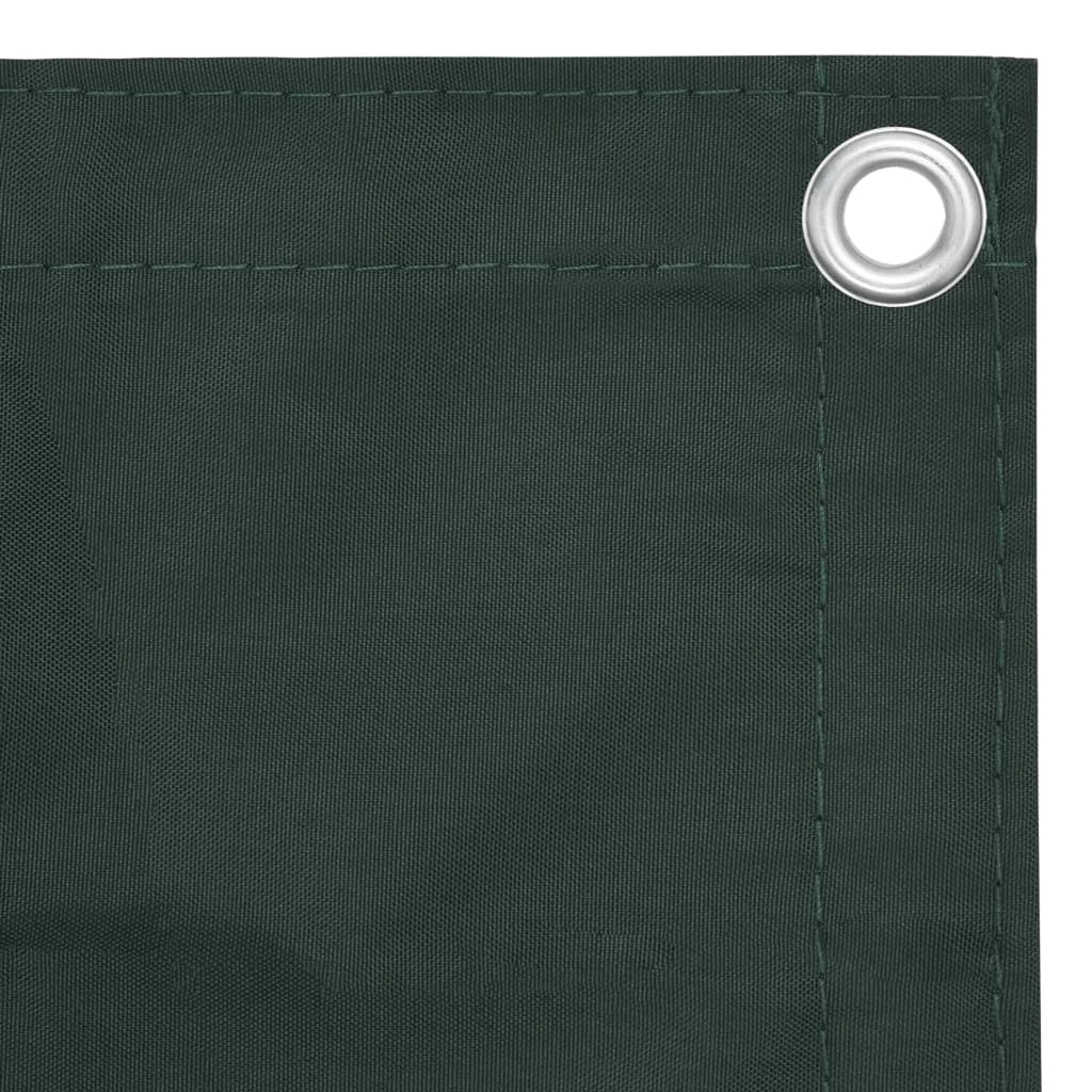 Schermo per balcone schermo per la privacy 75 x 500 cm tessuto Oxford verde scuro 02_0010442