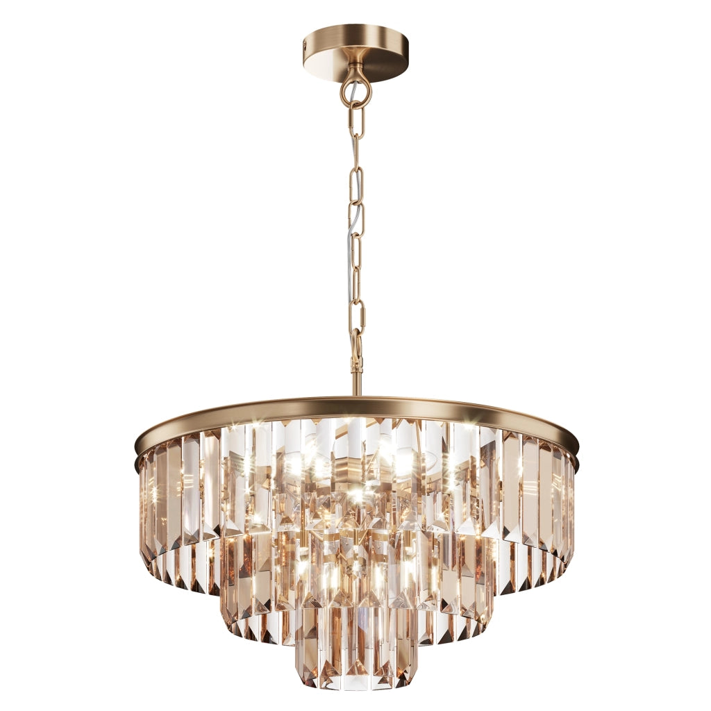 Lampadario sospensione cristallo Maytoni Revero Ø50 7xE14