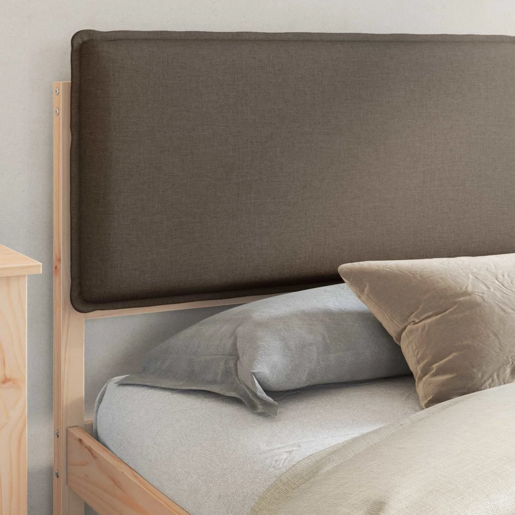 Letto con Testiera Rivestita Talpa 200 x 200 cm Pino massello