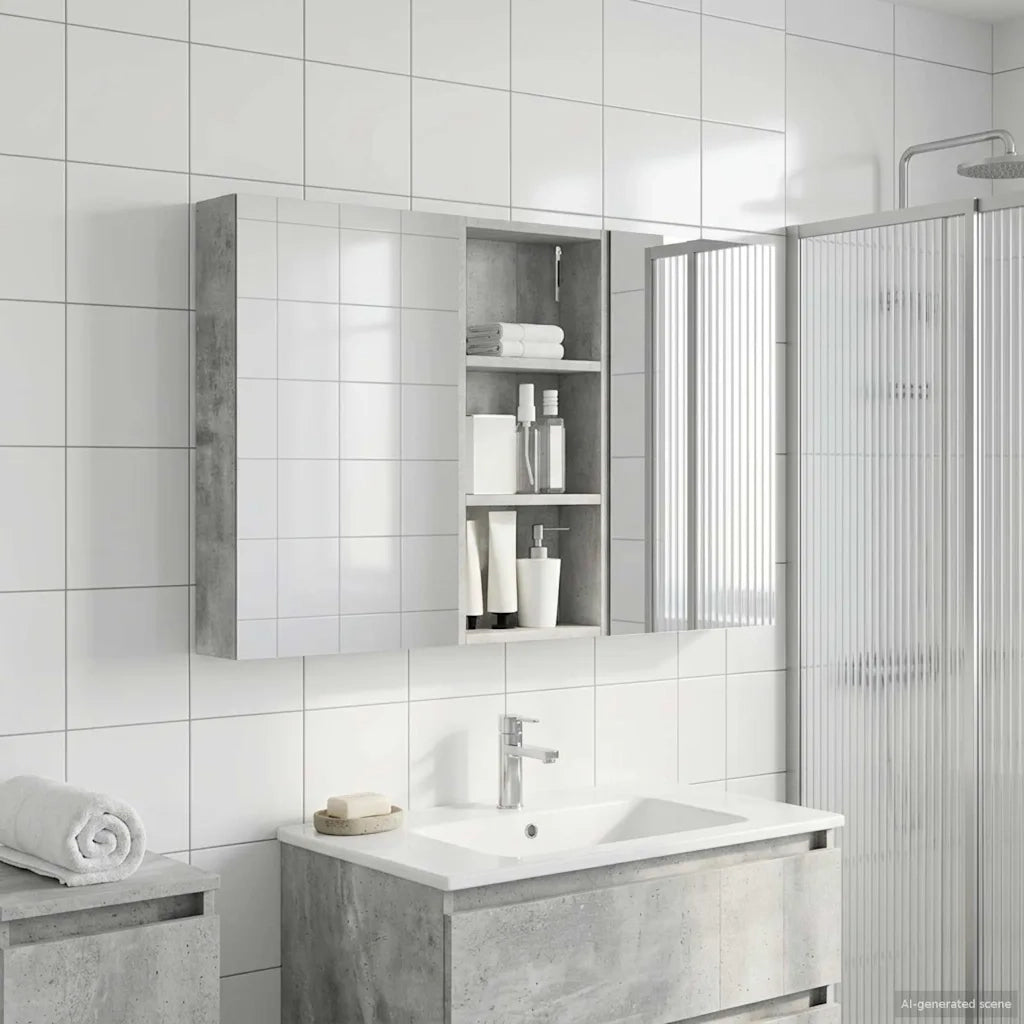 Set di Armadi da Bagno con porta 3 pcs 110 x 10,5 x 60,5 cm 3403715
