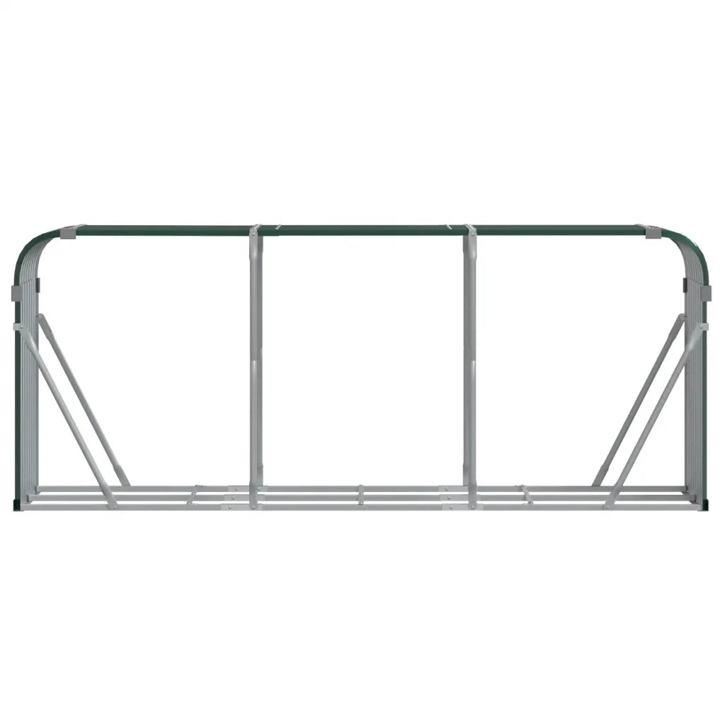 Portaceppi Verde 234x45x100 cm in Acciaio Zincato 364545