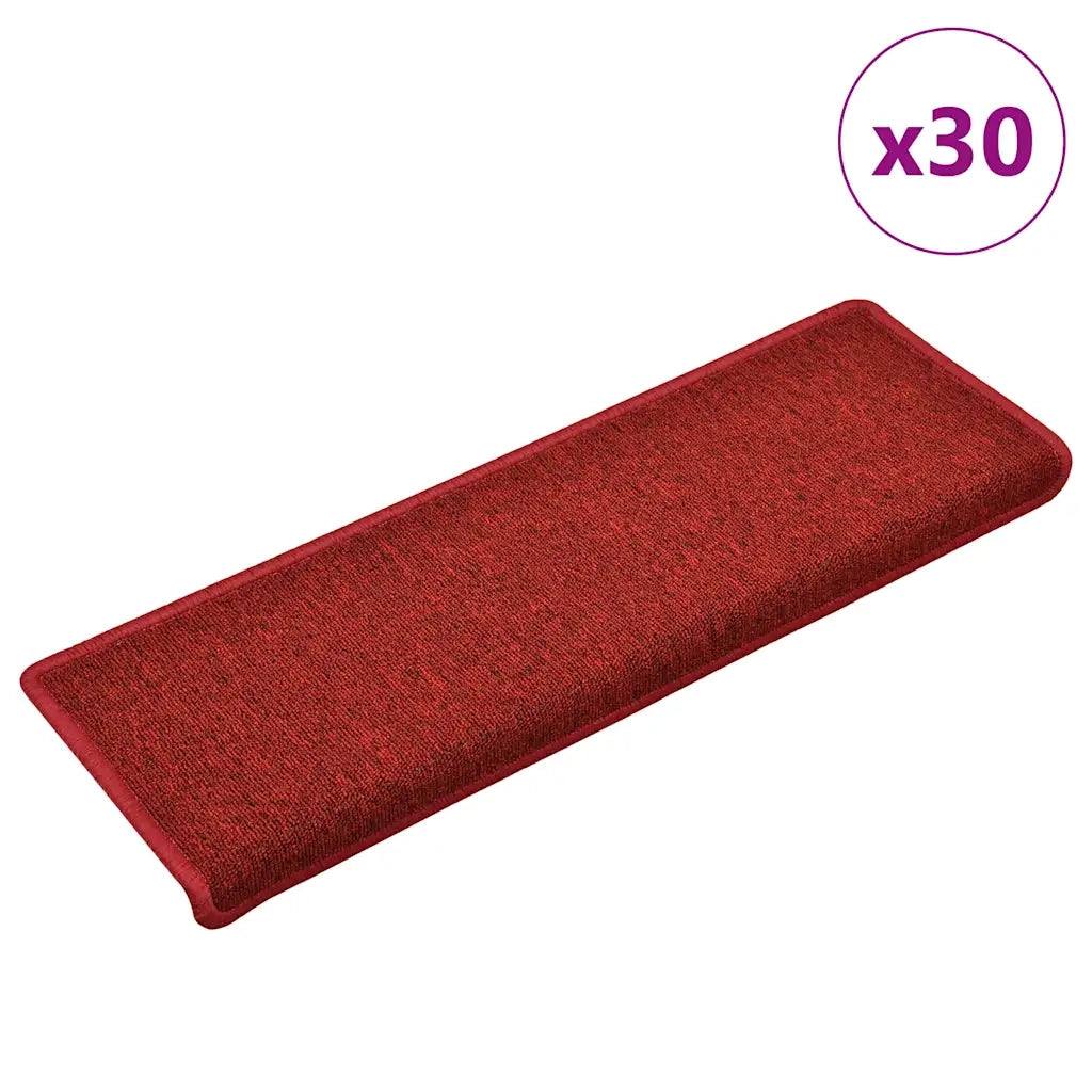 Tappetini per Scale 30 pz 65x21x4 cm Rossi