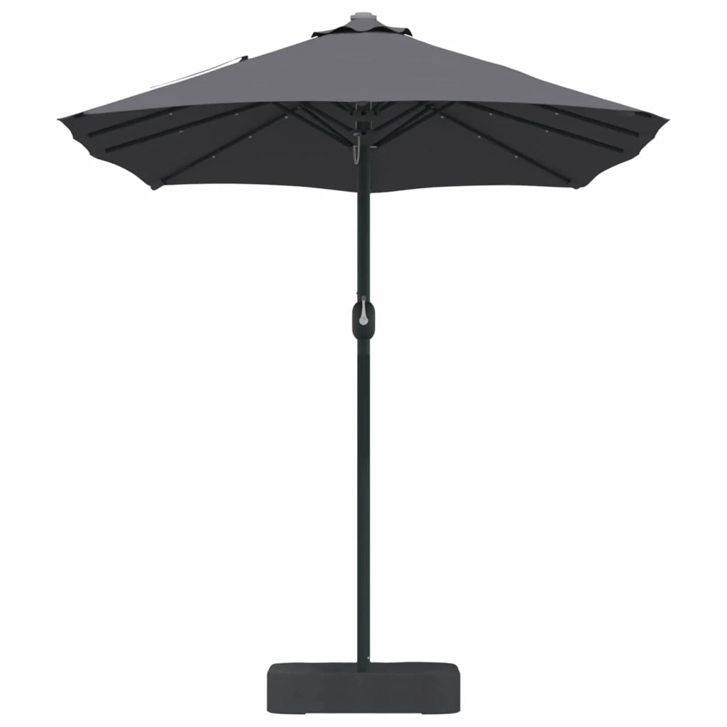 Ombrello da giardino Antracite 385 x 209 x 244 cm Poliestere 42003285