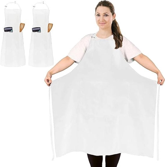 Cinturoni da cucina da 2 pezzi, unisex, professionale con 2 tasche, adatti per cucinare, lavorare e cuocere.