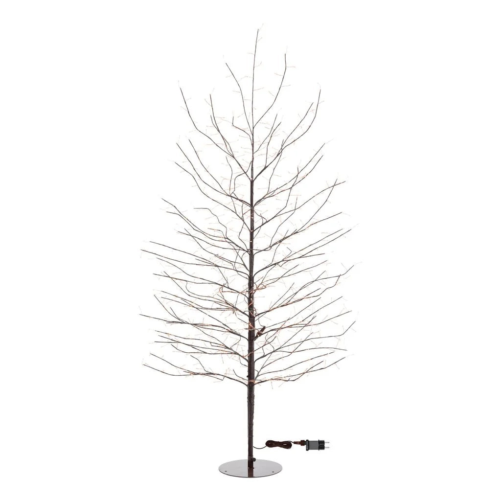 Albero luminoso Tiglio marrone con microled bianco caldo, uso interno - 2.3 METRI