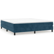 Letto matrimoniale | Letto per adulti | Struttura Letto a Rete a Molle Blu Scuro 180x200 cm in Velluto