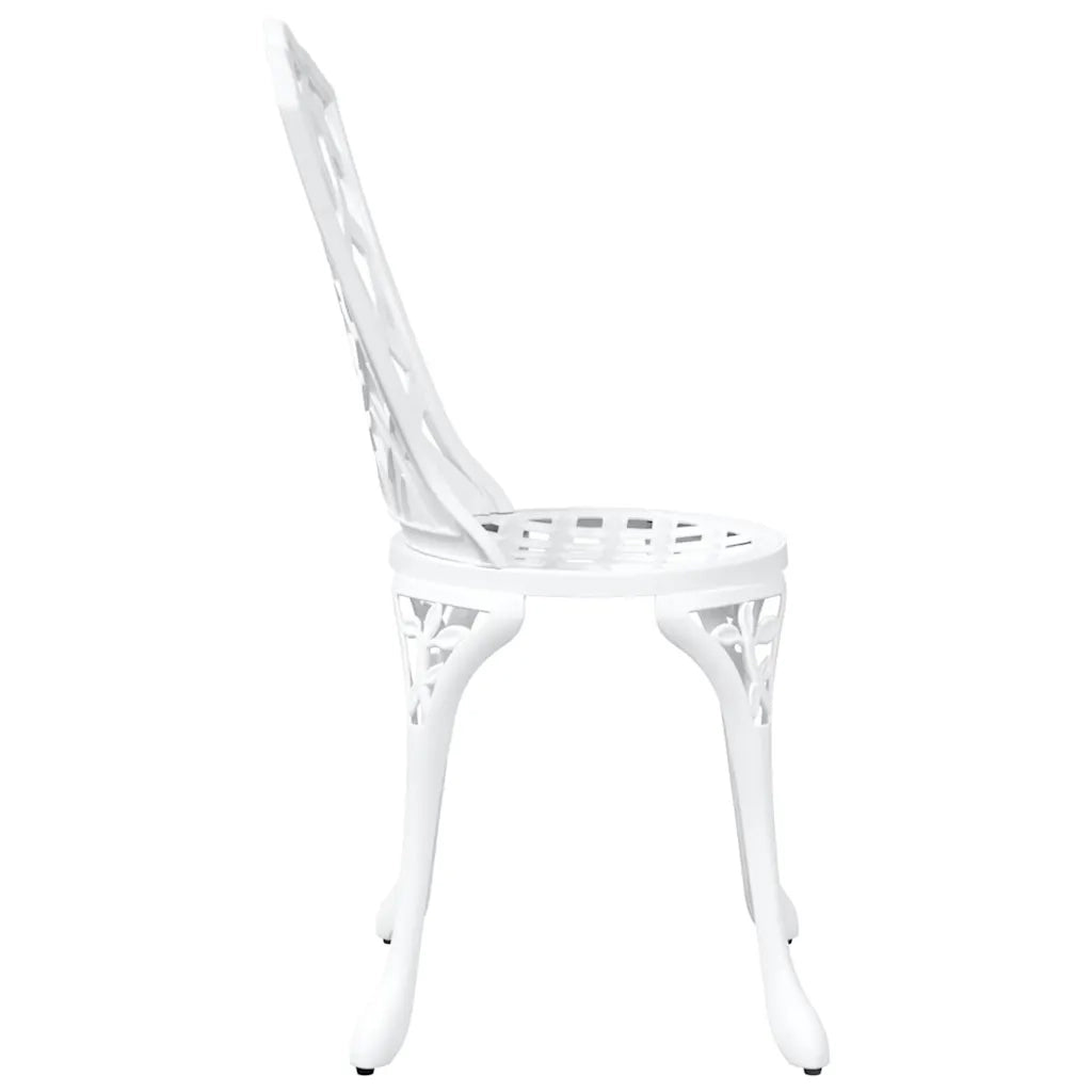 Sedia da Giardino 2 pcs Bianco 39 x 40 x 87cm Alluminio 42002396