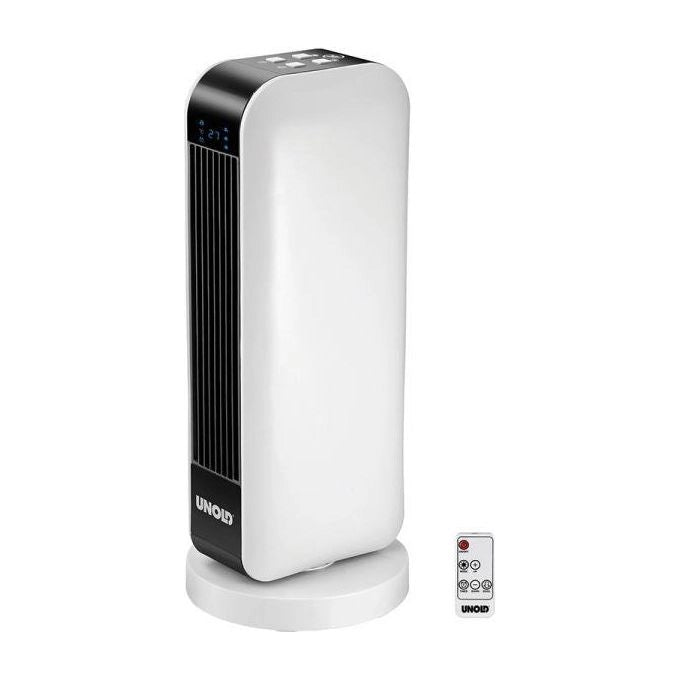 Unold 86430 stufetta elettrica Interno Nero, Bianco 2000 W Riscaldatore ambiente elettrico con ventilatore