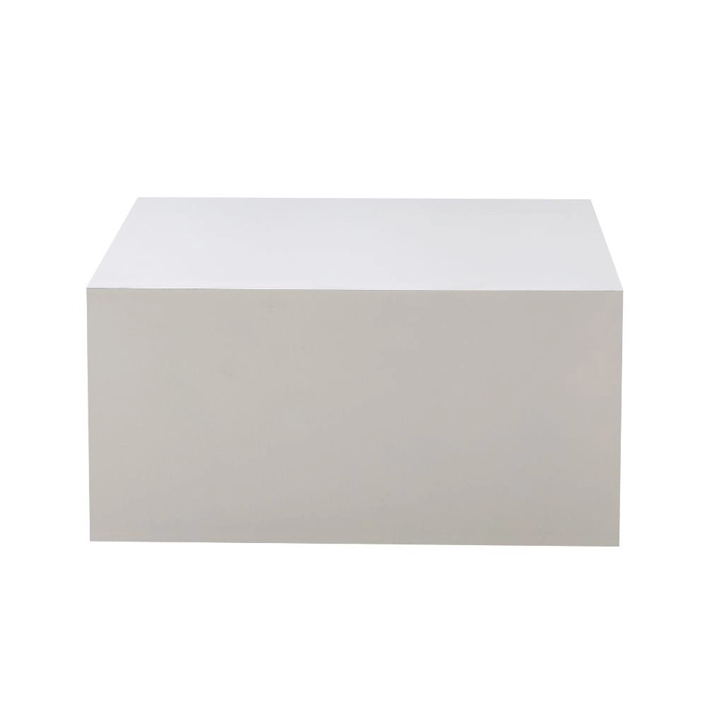 Tavolino da salotto bianco quadrato Lola 80x80x40H