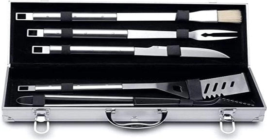 Set di accessori per barbecue - accessori di barbecue di lusso - set di accessori per barbecue - duraturo - acciaio inossidabile