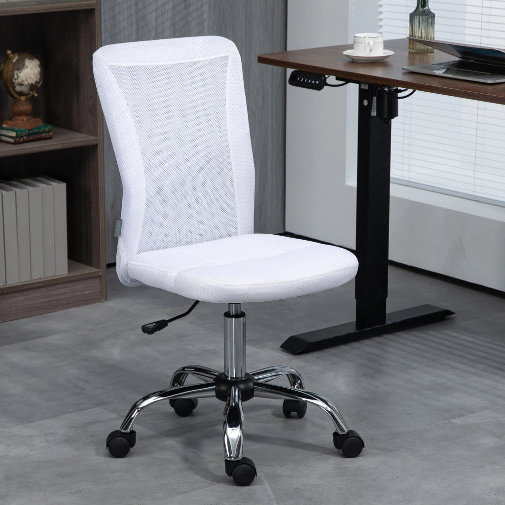Sedia da ufficio ergonomica altezza regolabile ¨C zephmum ¨C rivestimento maglia bianco
