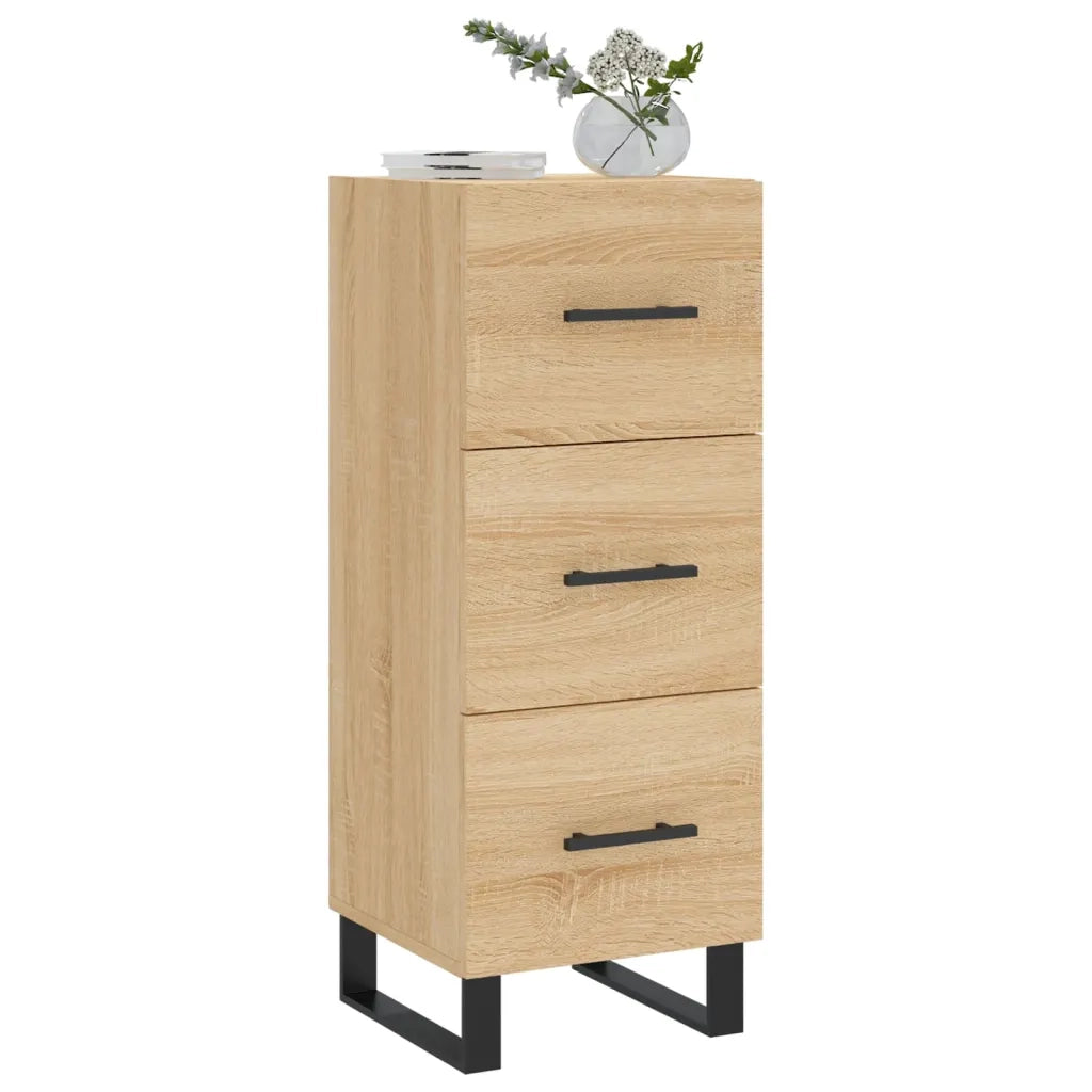 Credenza | Madia | Buffet da pranzo | Armadio da pranzo Rovere Sonoma 34,5x34x90 cm in Legno Multistrato