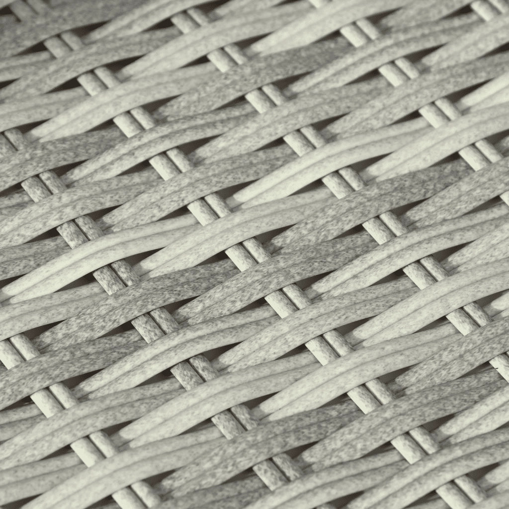 Set Divano da Giardino 6pz con Cuscini Grigio Chiaro Polyrattan 3263178