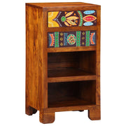 Tavolino Floreale con cassetto Marrone 40 x 35 x 75 cm 4016527
