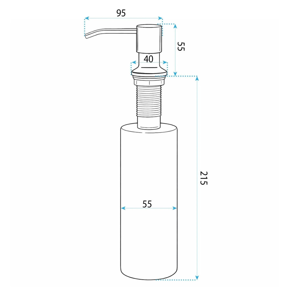 Dispenser Lavello Sapone Rea Erogatore Lon Titan