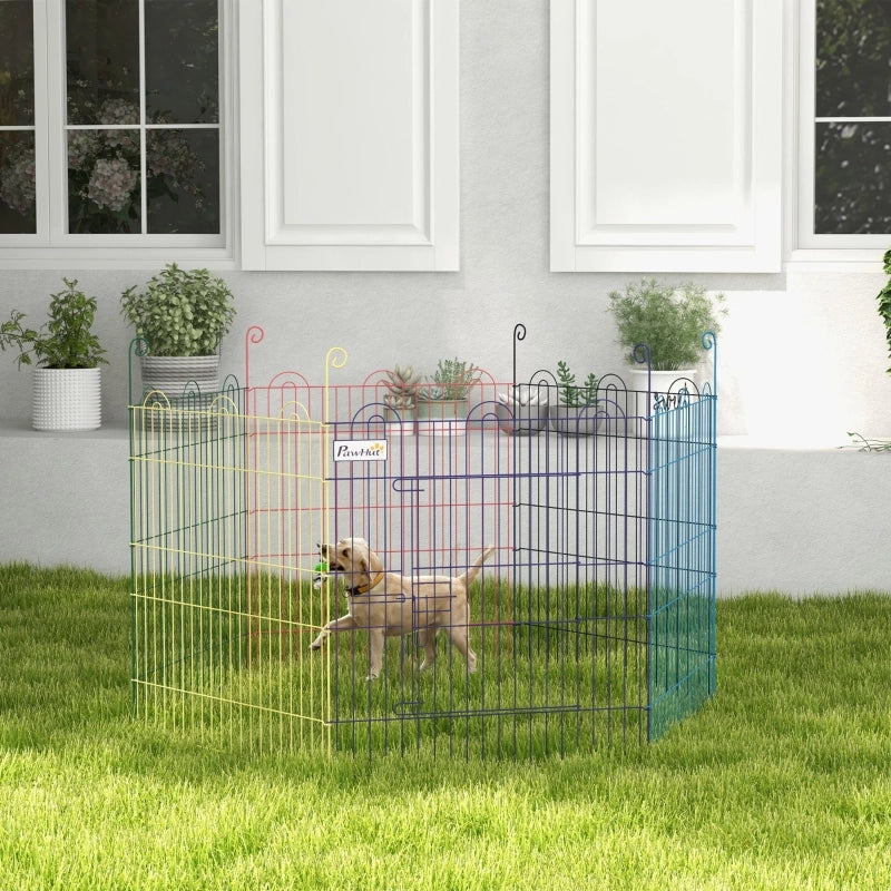 Barriera estensibile a forbice modulare in metallo con porta e chiusura sicura colorato Ø120 × 60H cm