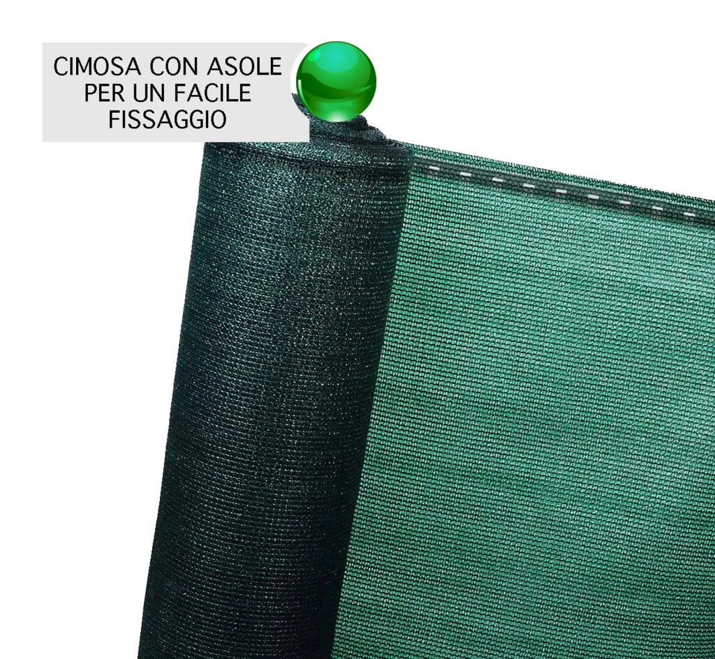 Rete Ombreggiante Metri Frangivista Telo Privacy Frangivento Verde Recinzione Frangisole Copertura Estero Ombra Terrazzi Giardini Verde - 1.5X100 MT