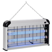 Elettroinsetticida da Esterno e Interno con Lampada Antizanzare UV per 60m2, Zanzariera Elettrica 30W, Nero e argento