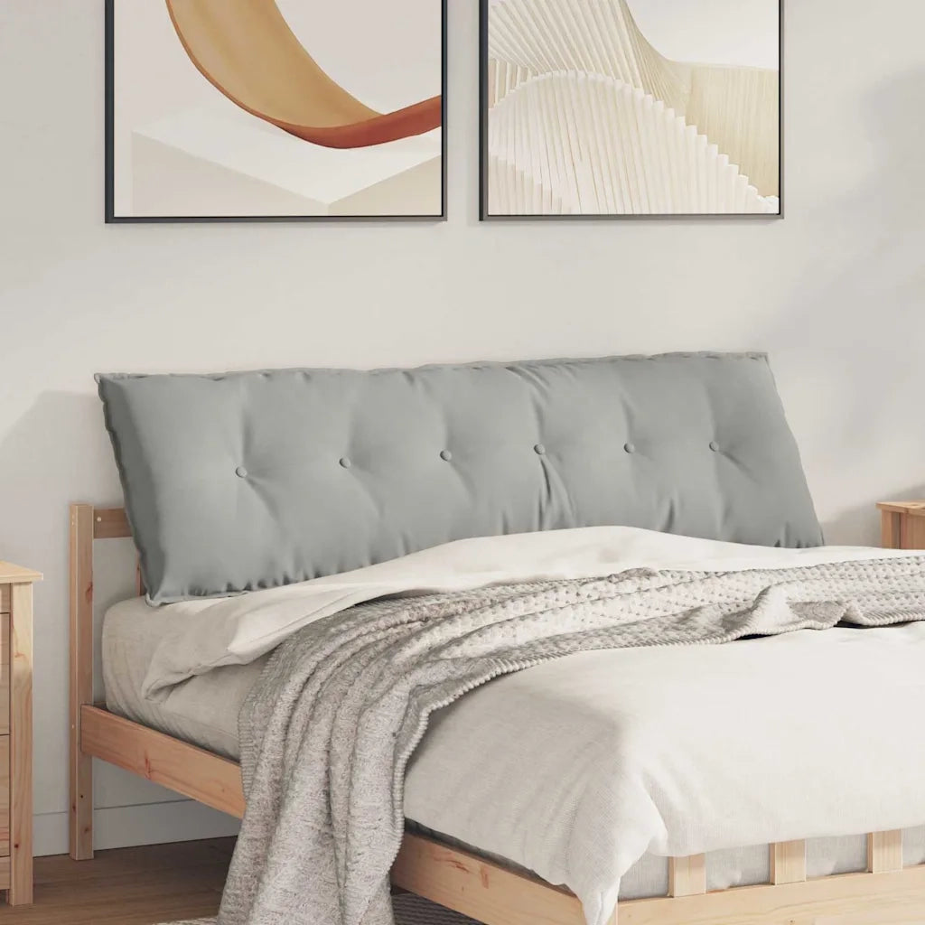 Cuscino per Schiena | Cuscino dorsale Grigio chiaro 160 x 50 cm