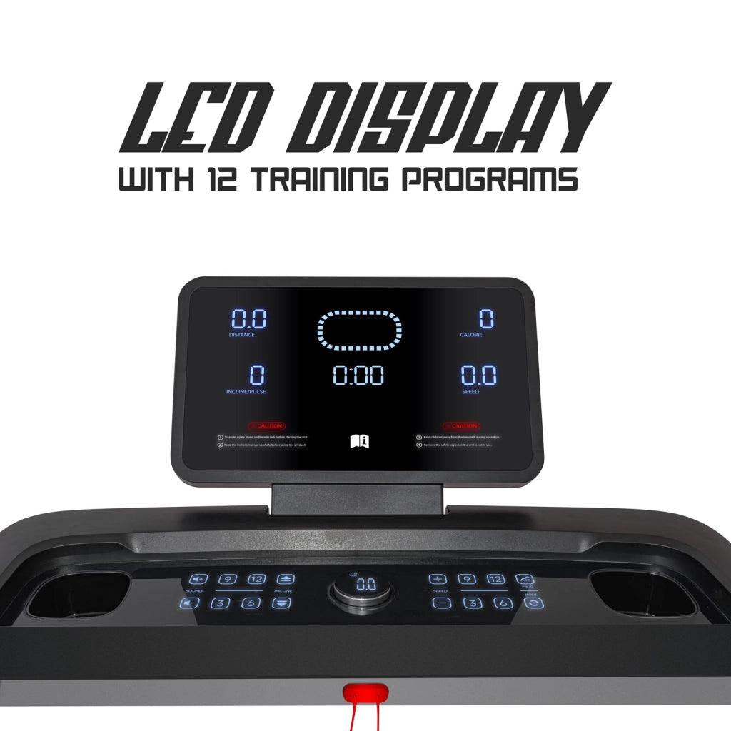 Sirio 3000 - Tapis roulant elettrico pieghevole con inclinazione automatica e cardiofrequenzimetro