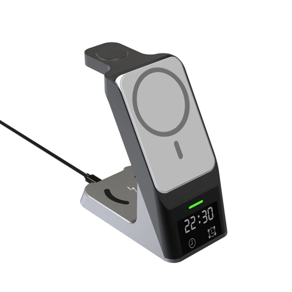 Trade Shop - Stazione Di Ricarica Wireless Magnetica 20w Supporto Per Smartphone Watch Airpods Q-wx500 -