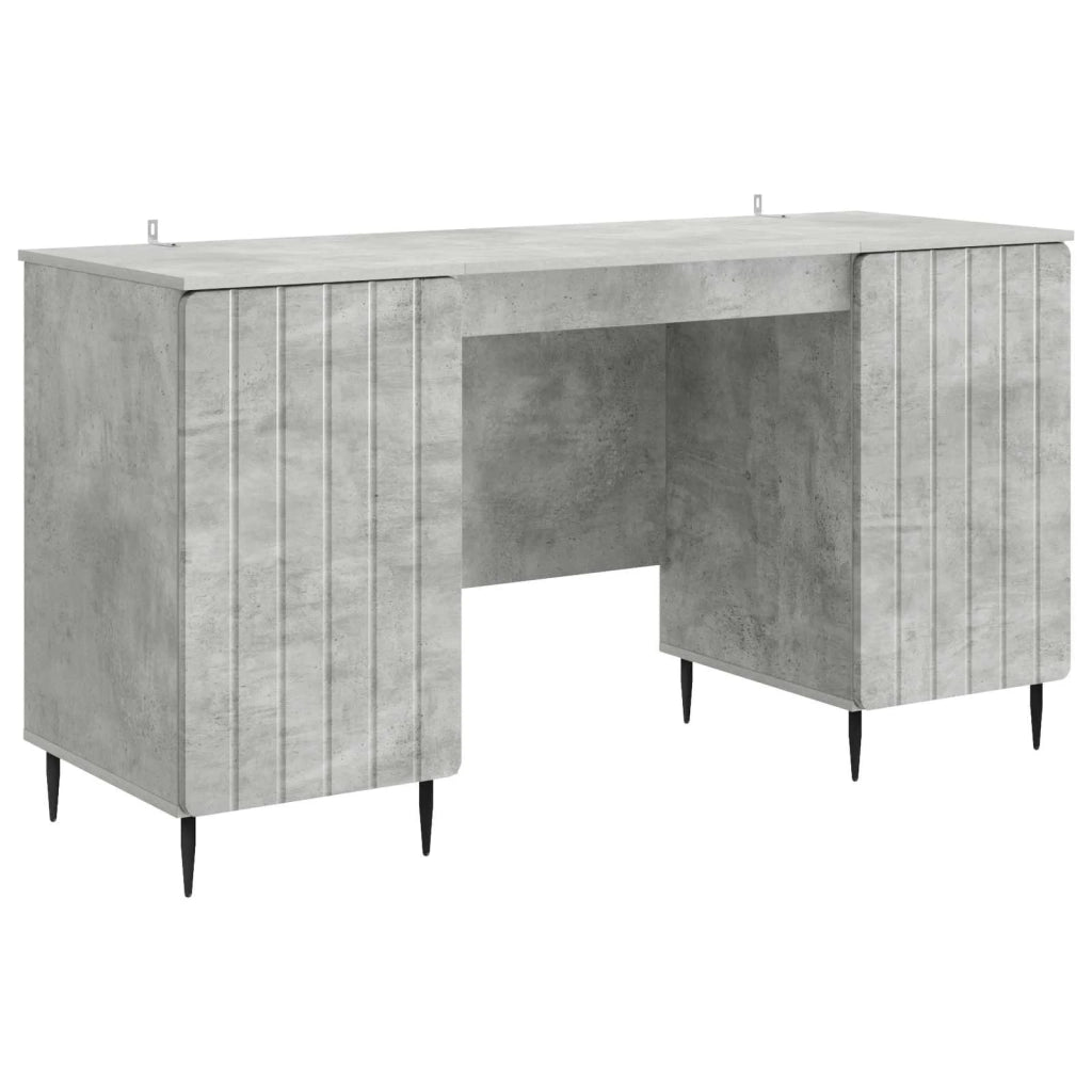 Scrivania con lo scaffale Grigio Cemento 142,5 x 50 x 75 cm 3414588