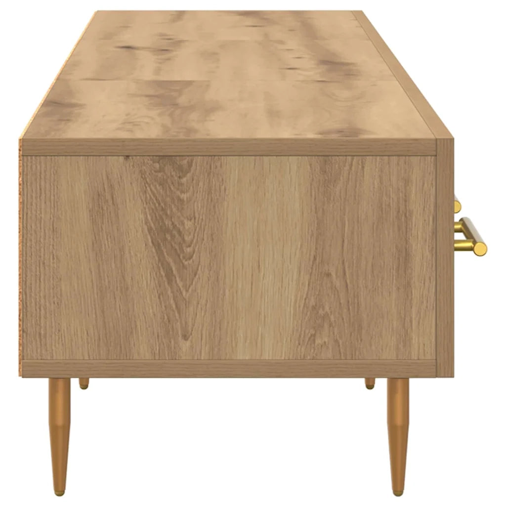 Mobile TV-Credenza per TV-Console TV Rovere artigianale 150 x 36 x 30 cm Legno multistrato 192075