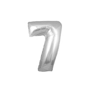 Trade Shop - Palloncino Numero 7 Gonfiabile Elio Argento 35 Cm Compleanno Festa Party Casa -