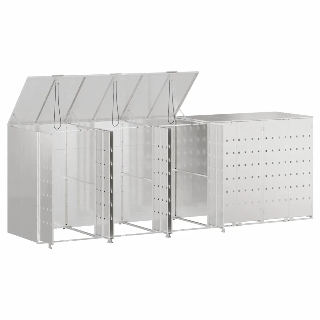 Contenitore per Rifiuti per 3 Bidoni 340 x 77.5 x 115.5 cm