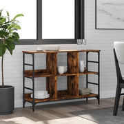 Credenza Rovere Fumo 102x32x73,5 cm in Legno Multistratocod mxl 85561