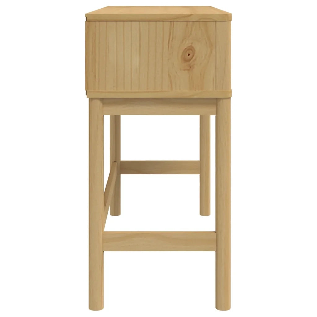 Tavolo Consolle | Tavolo d'Ingresso FLORO 89,5x36,5x73 cm Marrone Cera Legno Pino