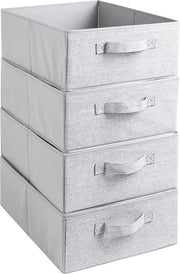 Organizzatori per Armadio Flessibili - Cassetti di Stoccaggio a Cubo con Maniglia per l'Organizzazione della Camera da Letto - Set per Letto, Abiti, Giochi, Calze