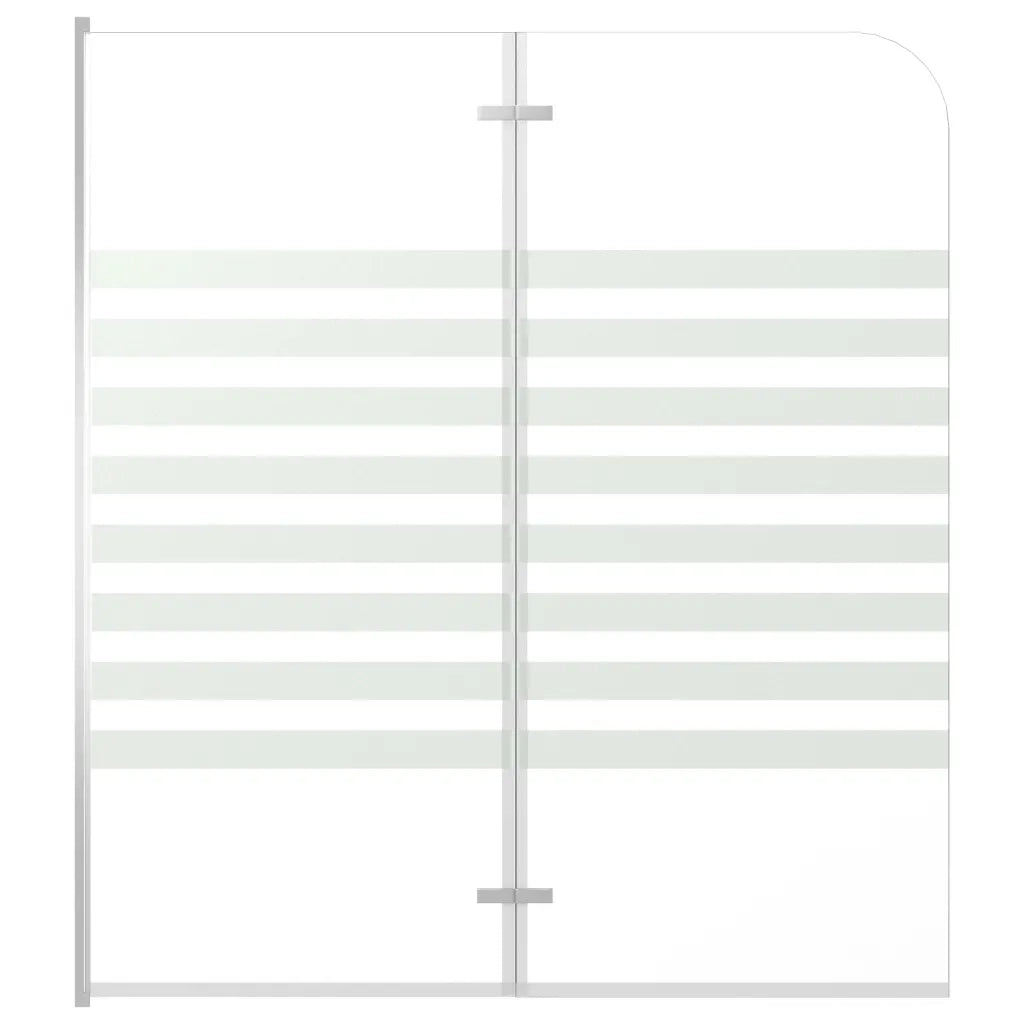 Cabina da Bagno 120x140 cm in Vetro Temperato a Righe CFW7075214