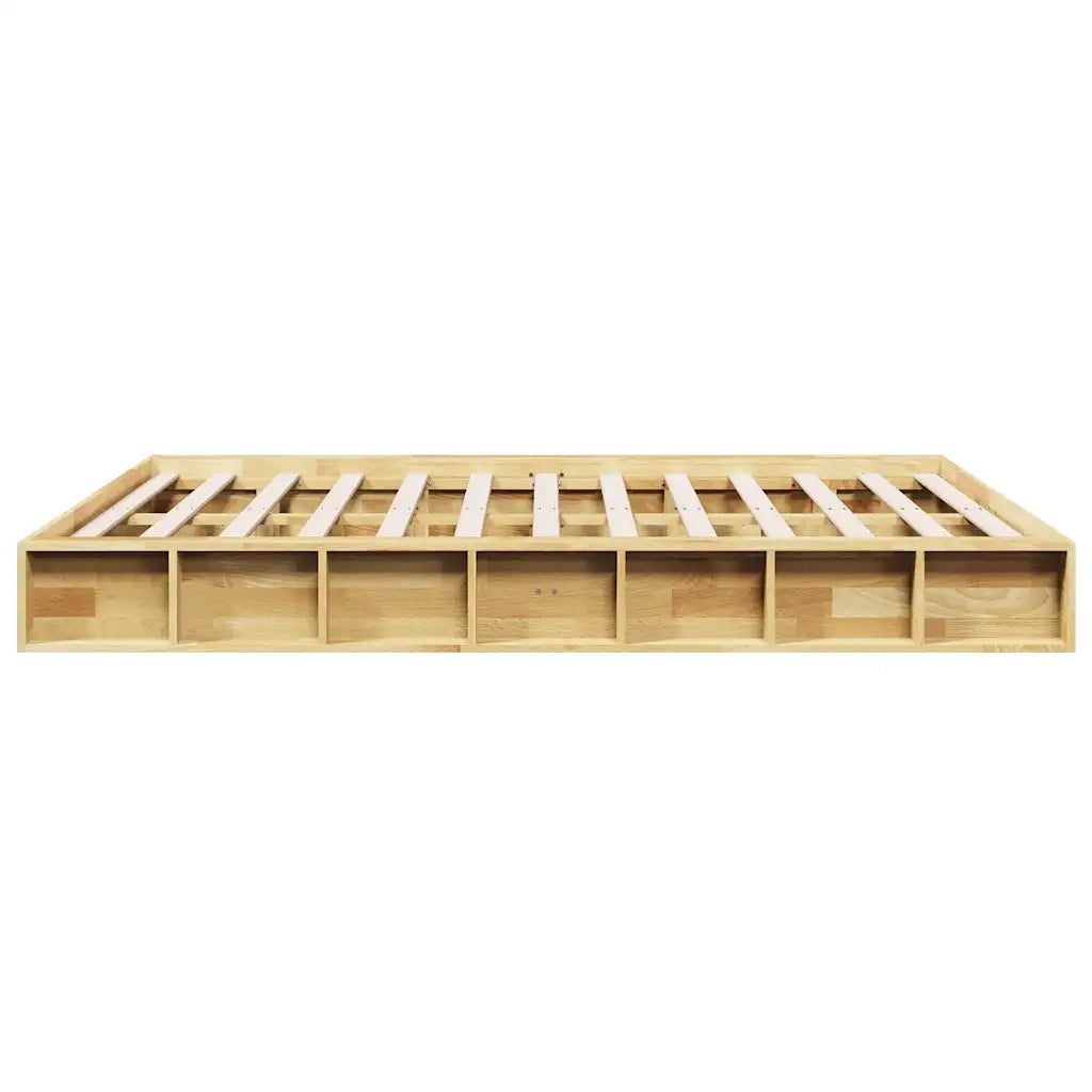 Struttura Letto Senza Materasso 160x200 cm in Legno di Rovere 3324125