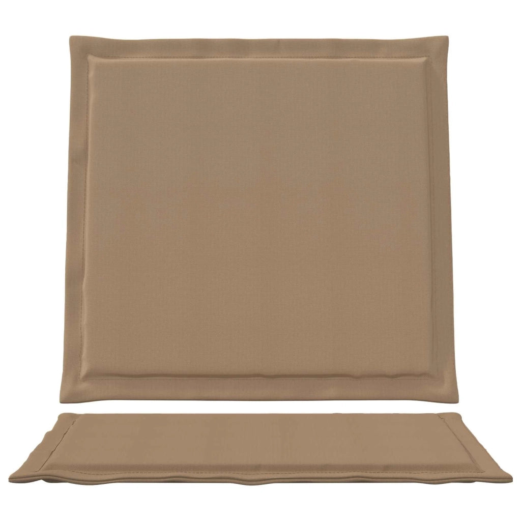 Cuscini per Seduta e Schienale 4 pcs Tortora 47 x 45 x 2 cm