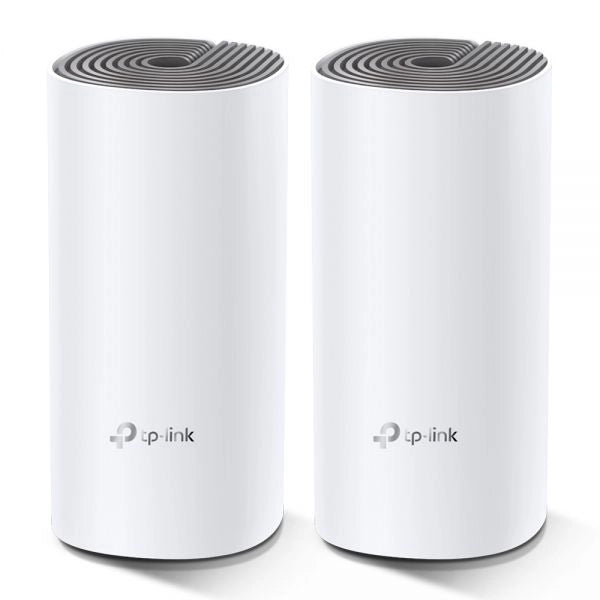 Tp-link deco e4 (2-pack) dual-band (2.4 ghz/5 ghz) wi-fi 5 (802.11ac) bianco, grigio interno - DECO E4(2-PACK)