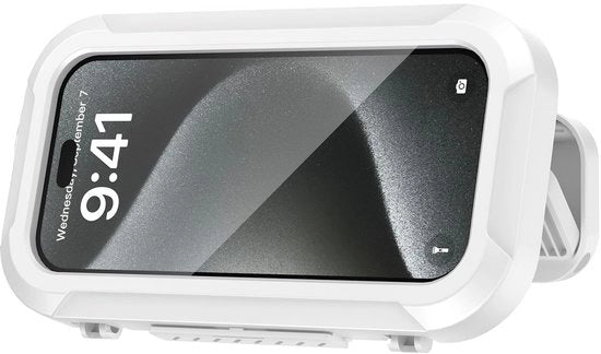 Supporto Telefono Doccia Dicht Telefono Ombrello Dicht per Mural con 360 ° Rotazione, Scatola Mural IPX6 Idrofila con Touchscreen HD, Compatibile Smartphone 4-6,7 pollici