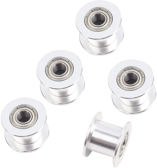 Raccordi a cinghia in alluminio - 10 mm di larghezza - senza denti - 5 pezzi - adatto per stampanti 3D