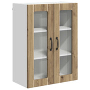 Mobile da cucina rettangolare moderno con pratico spazio contenitivo 60 x 31 x 80 cm realizzato in legno di rovere ingegnerizzato finitura artigianale 02_0054111
