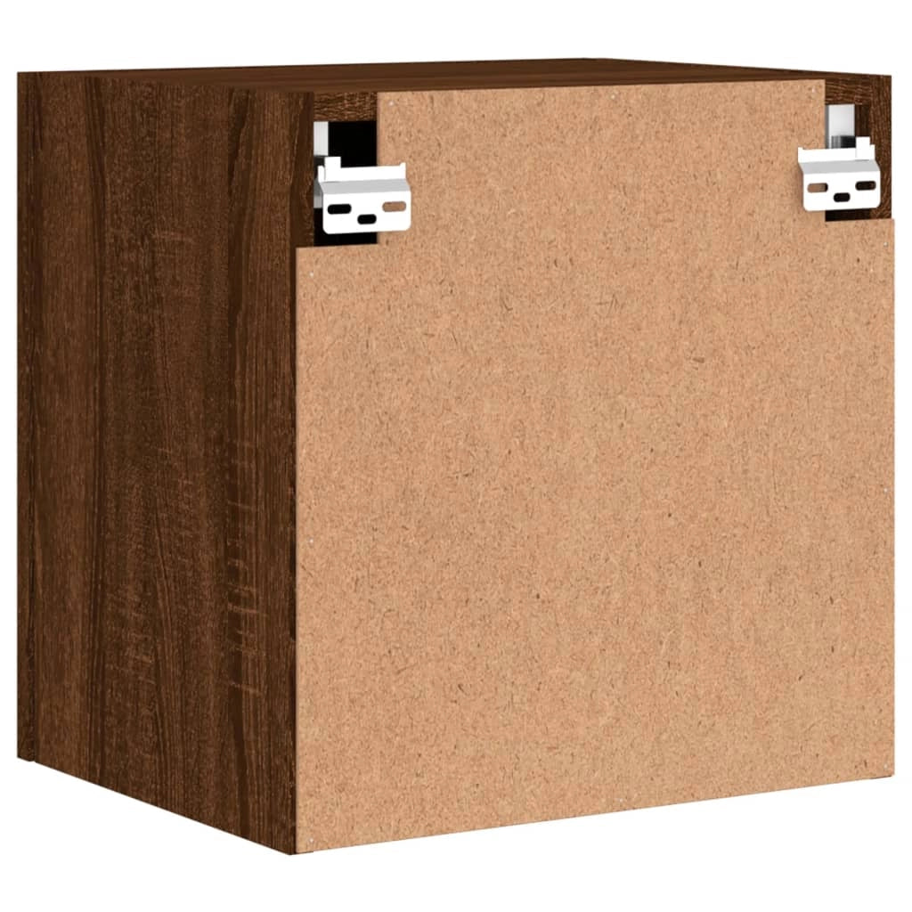 Mobile TV multimediale da parete mensola TV credenza TV per sala da pranzo soggiorno camera da letto 2 pezzi rovere 40,5 x 30 x 40 cm marrone 02_0028969