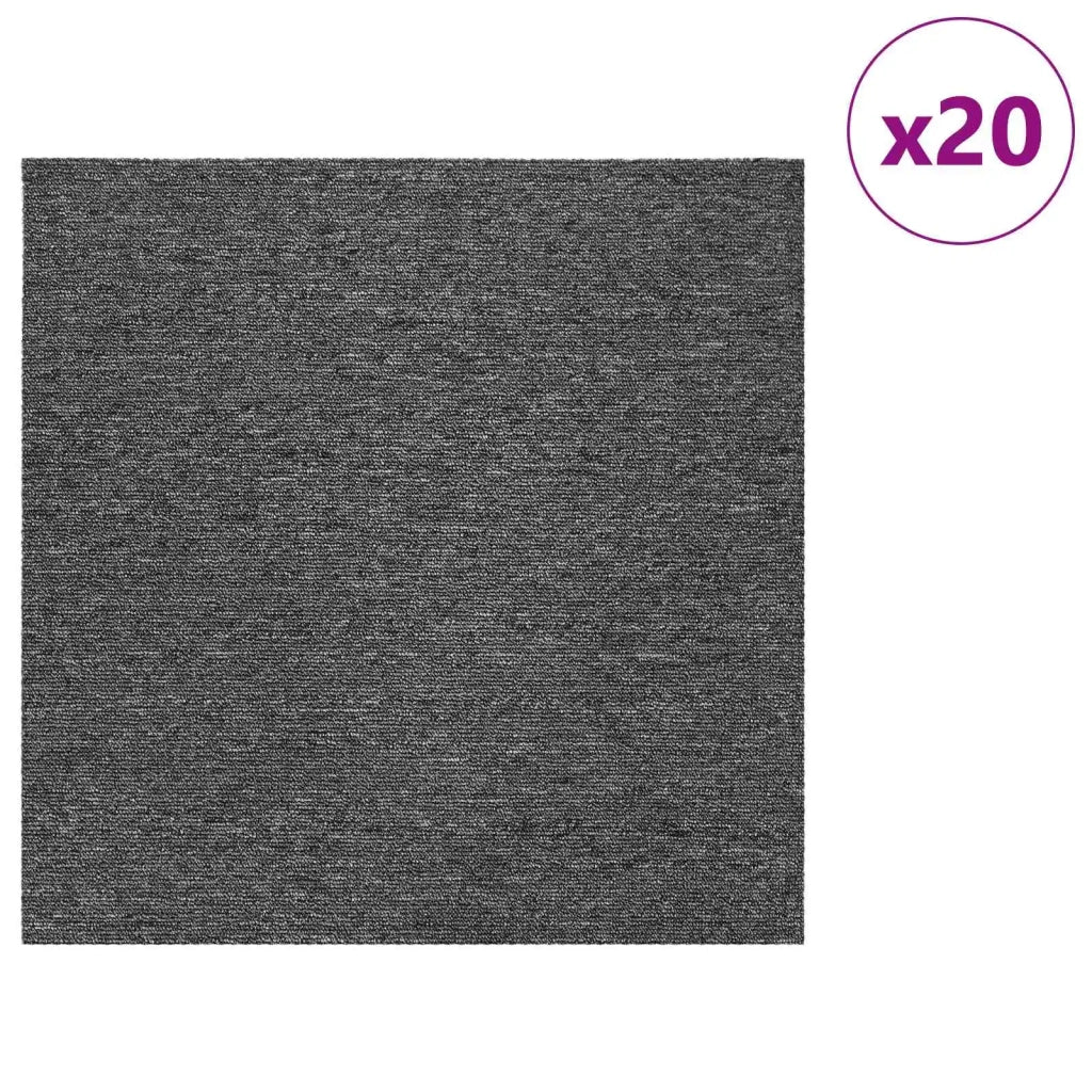 Piastrella per Tappeto Grigio Medio 50 x 50 cm 20 pcs