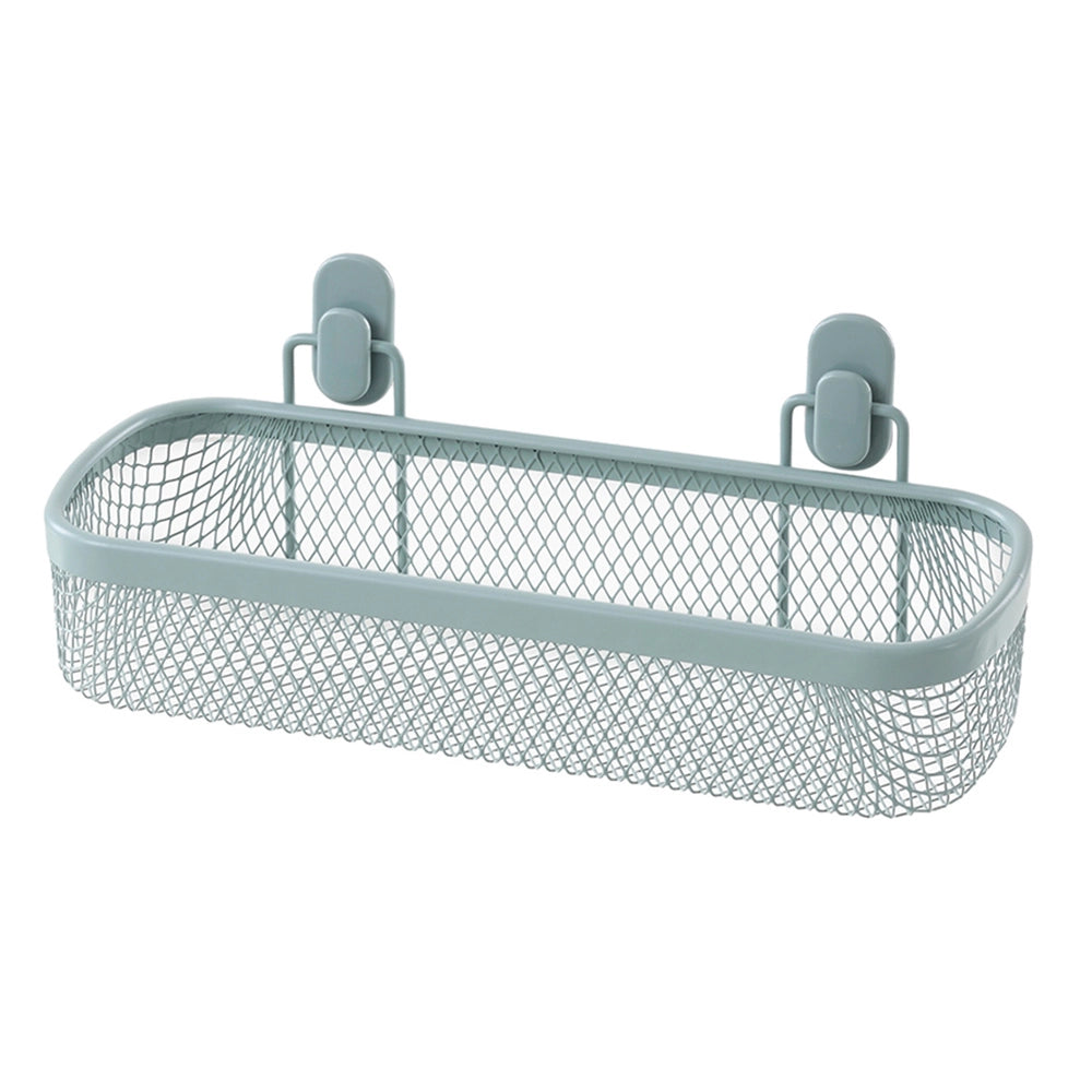 Mensola bagno rettangolare verde acqua in acciaio con 1 ripiano – Taki