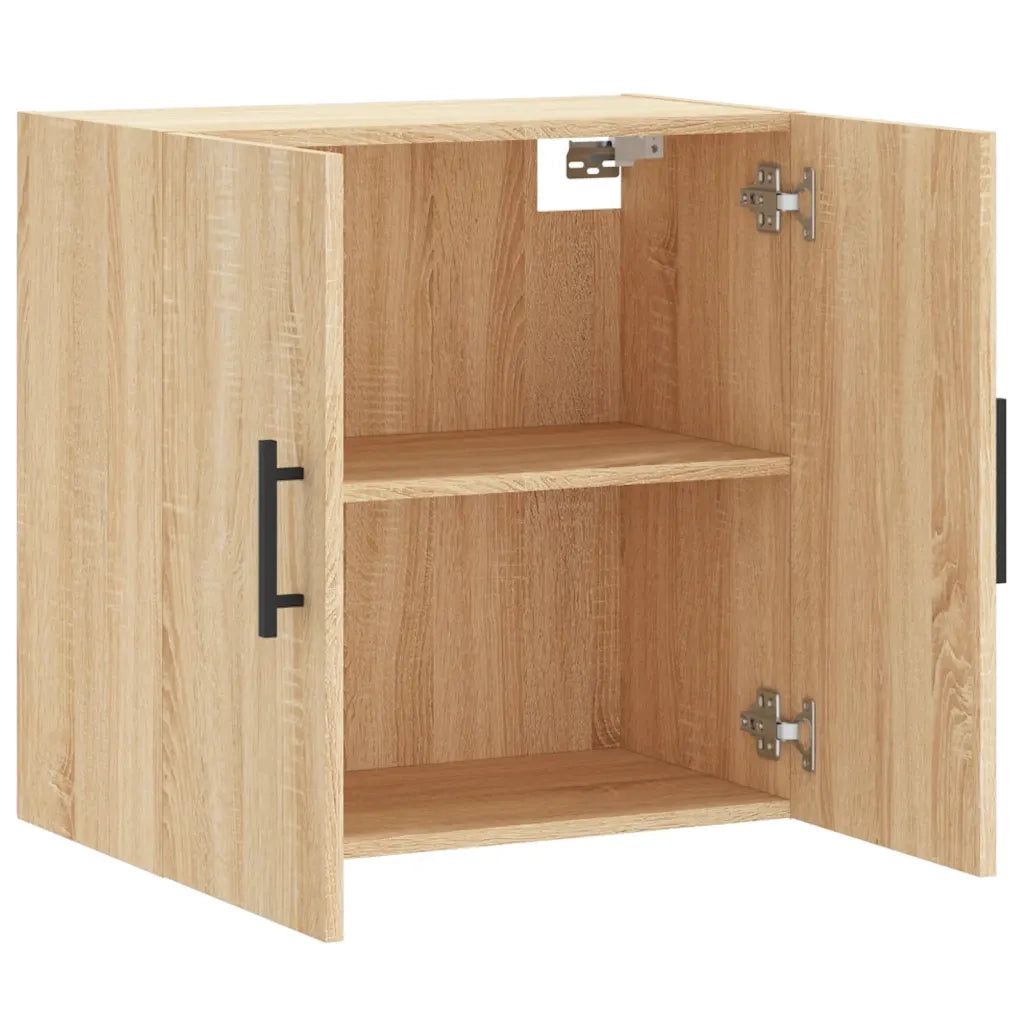 Mobiletto a muro Sonoma in rovere 60 x 31 x 60 cm ampio e pratico spazio contenitivo stile moderno legno composito 02_0048822
