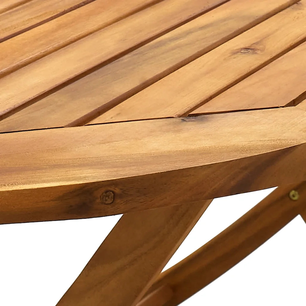 Set Pranzo da Giardino 9pz Legno Massello di Acacia e Textilene 3279271