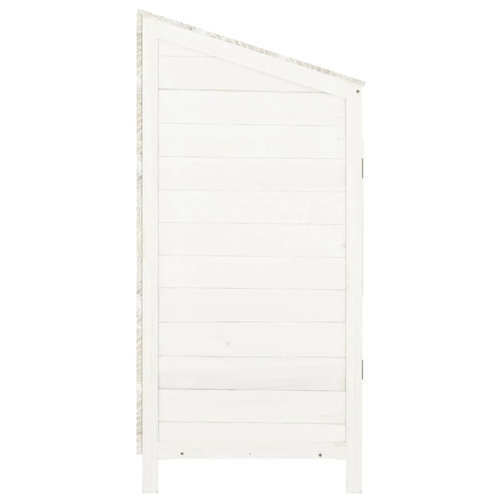 Casetta da giardino 55 x 52 x 112 cm in legno massello di abete bianco 02_0044049